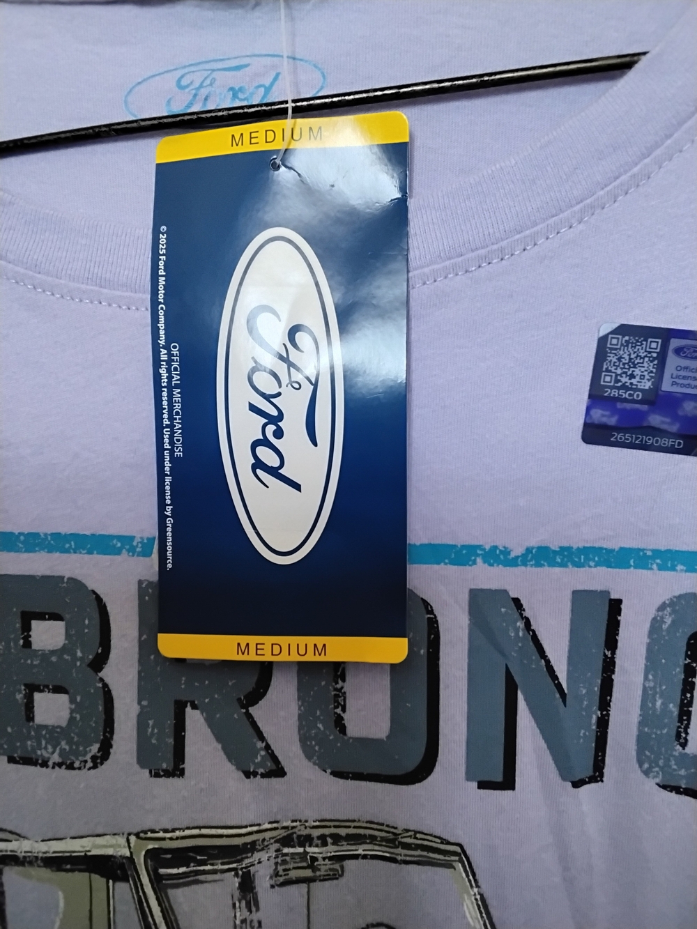 Ford Bronco Sunset Graphic Tee - Lavender NWT - Picture 5 of 5